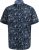 D555 Worthing Surf AOP Short Sleeve Button Down Collar Shirt Navy - Overhemden - Overhemden Grote Maten Heren