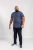D555 Grant Polo Shirt Denim Blue - Polo shirts - Grote Maten Poloshirts Heren