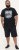 D555 Knowle Detroit Motor Bike Printed Crew Neck T-Shirt Navy - T-shirts - Grote Maten T-shirts Heren