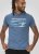 D555 Cardiff Surfer And Waves Printed Crew Neck T-shirt Denim Marl - T-shirts - Grote Maten T-shirts Heren