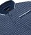 D555 Coventry AOP Polo Shirt Jacquard Collar & Ribbed Cuffs Navy - Polo shirts - Grote Maten Poloshirts Heren