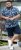 D555 Halifax AOP Hawaiian Print Short Sleeve Polo Blue - T-shirts - Grote Maten T-shirts Heren