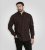D555 Horsham Long Sleeve Shirt with Chest Pocket Burgundy/Black Check - Overhemden - Overhemden Grote Maten Heren