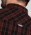 D555 Horsham Long Sleeve Shirt with Chest Pocket Burgundy/Black Check - Overhemden - Overhemden Grote Maten Heren