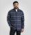 D555 Shrewsbury Long Sleeve with Chest Pocket Blue/Navy Check - Overhemden - Overhemden Grote Maten Heren