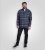 D555 Shrewsbury Long Sleeve with Chest Pocket Blue/Navy Check - Overhemden - Overhemden Grote Maten Heren