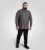 D555 Wakefield Long Sleeve AOP Guitar Printed Shirt Grey - Overhemden - Overhemden Grote Maten Heren