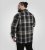 D555 Falkirk Long Sleeve Heavy Shacket Overshirt Black/Grey - Overhemden - Overhemden Grote Maten Heren
