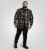 D555 Falkirk Long Sleeve Heavy Shacket Overshirt Black/Grey - Overhemden - Overhemden Grote Maten Heren