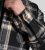 D555 Falkirk Long Sleeve Heavy Shacket Overshirt Black/Grey - Overhemden - Overhemden Grote Maten Heren