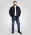 D555 Cleveley Long Sleeve Heavy Shacket Overshirt Navy - Overhemden - Overhemden Grote Maten Heren