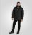 D555 Wolverhampton Quilted Padded Jacket with Hood Black - Jassen - Grote Maten Herenjassen