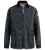 D555 Harborough Quilted Jacket with Corduroy Collar Black - Jassen - Grote Maten Herenjassen