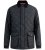 D555 Harborough Quilted Jacket with Corduroy Collar Black - Jassen - Grote Maten Herenjassen