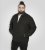 D555 Epsom Harrington Jacket with Zip Through Collared Melton Black - Jassen - Grote Maten Herenjassen