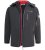D555 Fretwell Padded Softshell Jacket with Detachable Hood Black - Jassen - Grote Maten Herenjassen
