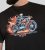 D555 Dewsbury Skeleton on Bike Crew Neck T-Shirt Black - T-shirts - Grote Maten T-shirts Heren