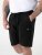 D555 Robinson 1 Fleece Cargo Shorts met Elastische Taille Zwart - Joggingbroeken & shorts - Joggingbroeken & Shorts Heren Grote Maten