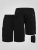 D555 Robinson 1 Fleece Cargo Shorts met Elastische Taille Zwart - Joggingbroeken & shorts - Joggingbroeken & Shorts Heren Grote Maten