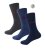 D555 Harold 2 Multi Color Pack of 3 Extra Wide Comfort Fit Socks - Ondergoed & zwem - Grote Maten Ondergoed Heren