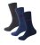 D555 Harold 2 Multi Color Pack of 3 Extra Wide Comfort Fit Socks - Ondergoed & zwem - Grote Maten Ondergoed Heren