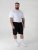 D555 Thomas Stretch Shorts met Elastische Taille Zwart - Korte broeken - Grote Maten Korte Broeken Heren