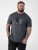 D555 Craig Gorilla Biker T-shirt met Print Donkergrijs - T-shirts - Grote Maten T-shirts Heren