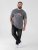 D555 Jasper Official Gas Monkey T-shirt met Print Grijs - T-shirts - Grote Maten T-shirts Heren