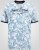 D555 Shoreham AO T-shirt met Venice Beach Print Blauw - T-shirts - Grote Maten T-shirts Heren