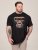 D555 Perkins Bedrukt T-shirt Zwart - T-shirts - Grote Maten T-shirts Heren