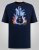 D555 Slater Bedrukt T-shirt Navyblauw - T-shirts - Grote Maten T-shirts Heren