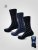 D555 Harold 3 Extra Wide Comfort Fit Socks 3-pack Navy/Denim - Ondergoed & zwem - Grote Maten Ondergoed Heren