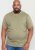 D555 Signature V-neck T-shirt Khaki - T-shirts - Grote Maten T-shirts Heren