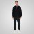 Double Outfitters MTOP-1163 Sweater met halve rits Zwart - Sweaters & hoodies - Sweaters & Hoodies Grote Maten Heren