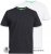 D555 Fenton 2-pack Black/White T-shirt - T-shirts - Grote Maten T-shirts Heren