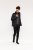D555 Fargo Five Pocket Jacket With Ribbed Neck and Inner Quilting Black - Jassen - Grote Maten Herenjassen