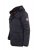 D555 Lonsdale Parka Style Jacket With Embroidery Patch On Sleeve Black - Jassen - Grote Maten Herenjassen