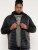 D555 Thorpe Hooded Quilted Jacket With Fleece Sleeves And Removable Fleece Hood - Jassen - Grote Maten Herenjassen