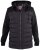 D555 Hampshire Hooded Quilted Jacket Black - Jassen - Grote Maten Herenjassen