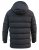 D555 Grove Quilted Parka Jacket Black - Jassen - Grote Maten Herenjassen