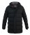 D555 Grove Quilted Parka Jacket Black - Jassen - Grote Maten Herenjassen