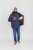 D555 Angus Diamond Quilted Puffer Jacket Navy - Jassen - Grote Maten Herenjassen