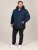 D555 Hank Ripstop Contrast Panelled Padded Hooded Jacket Navyblauw - Jassen - Grote Maten Herenjassen