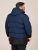 D555 Hank Ripstop Contrast Panelled Padded Hooded Jacket Navyblauw - Jassen - Grote Maten Herenjassen