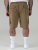 D555 Nick Cargo Shorts met Elastische Taille Beige - Korte broeken - Grote Maten Korte Broeken Heren