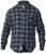 D555 Lawton LS Flannel Shirt Grey - Overhemden - Overhemden Grote Maten Heren