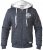 D555 Hulk Fur Lined Zipper Hood Navy - Sweaters & hoodies - Sweaters & Hoodies Grote Maten Heren