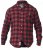 D555 Lawton LS Flannel Shirt Red - Overhemden - Overhemden Grote Maten Heren