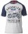 D555 HIRALDO T-Shirt Grey/Navy - T-shirts - Grote Maten T-shirts Heren