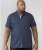 D555 Republic Short Sleeve Shirt Navy - Overhemden - Overhemden Grote Maten Heren